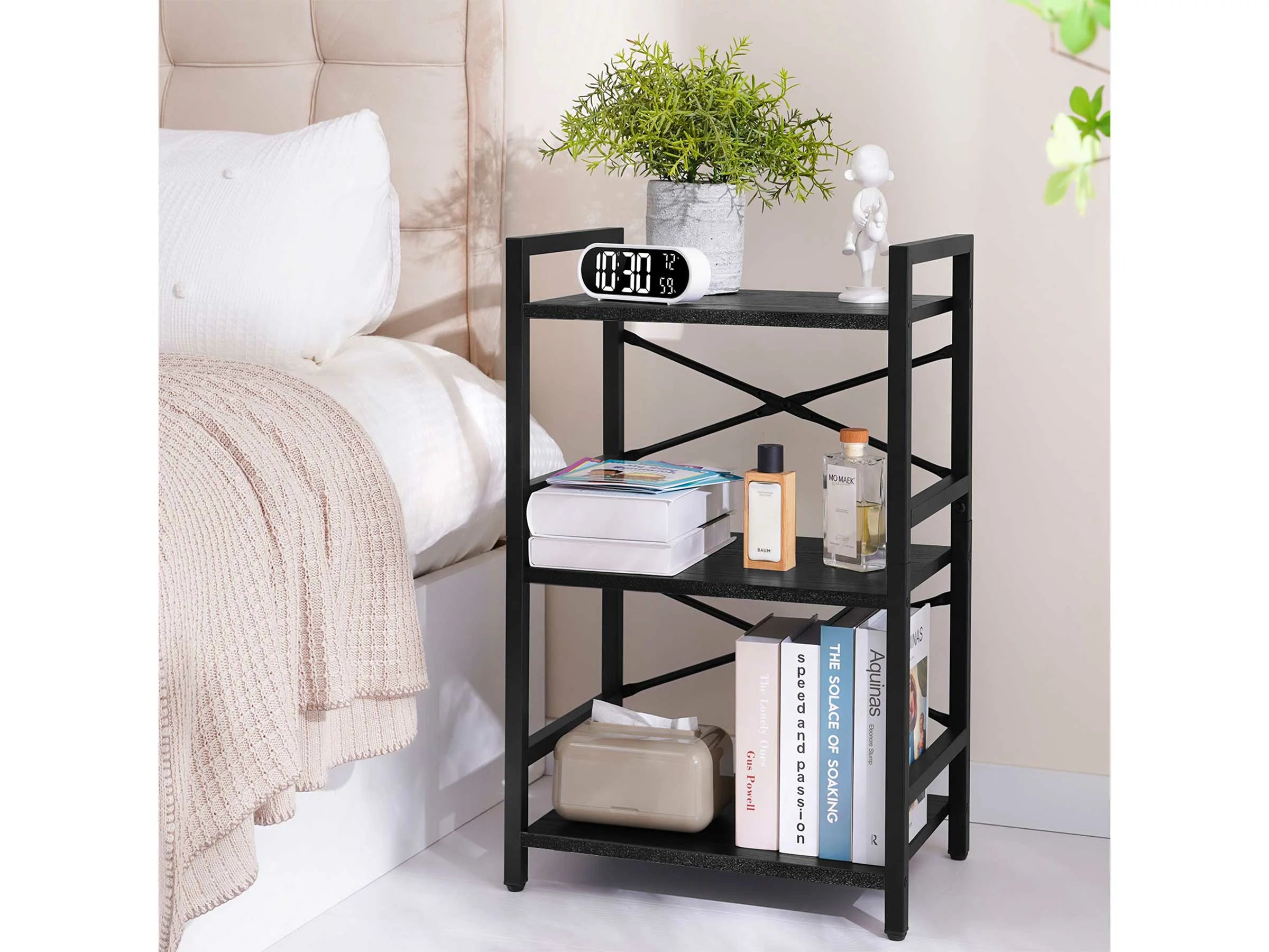 Yoobure 3-Tier Small Bookshelf