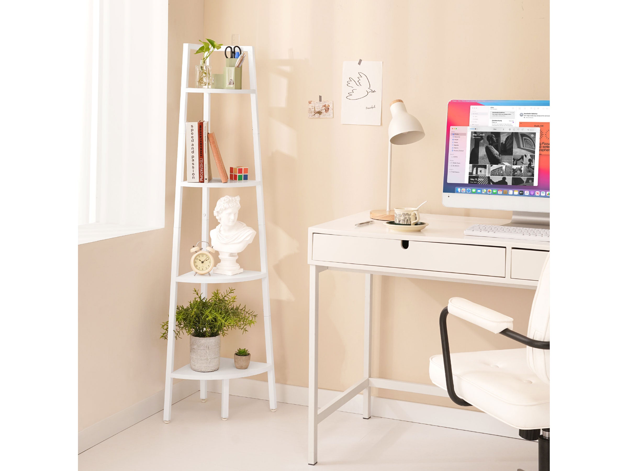 Yoobure 4-Tier Corner Shelf