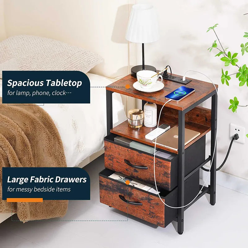 Yoobure 2-Drawer Nightstand