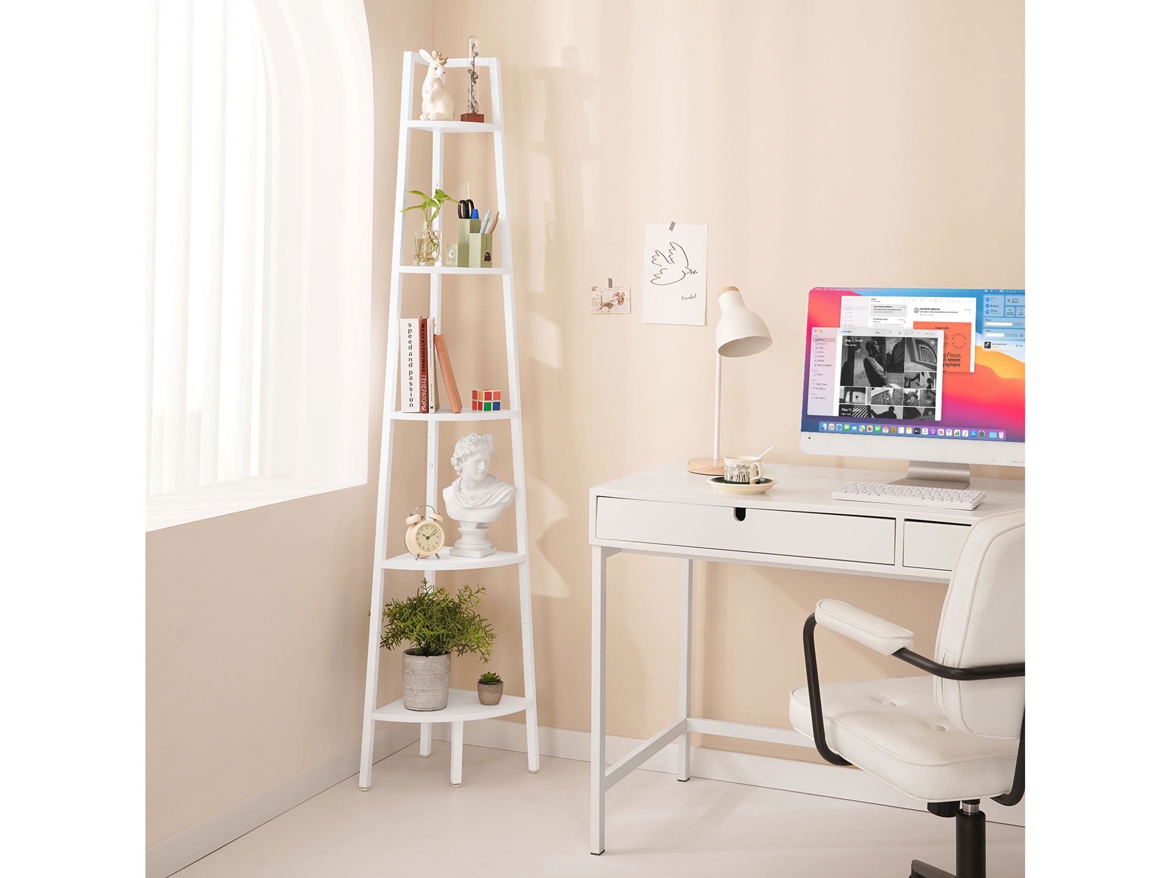 Yoobure 5-Tier Corner Shelf