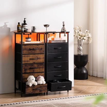 Yoobure 5-Drawer Nightstand with LED