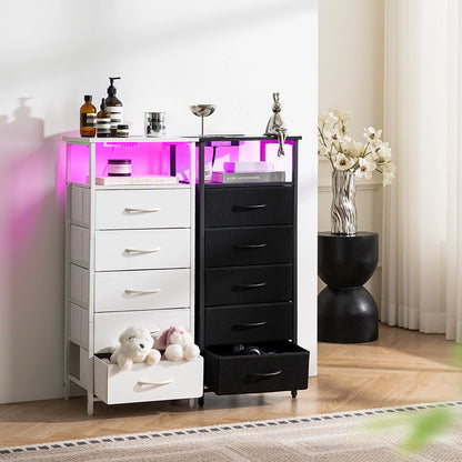 Yoobure 5-Drawer Nightstand with LED