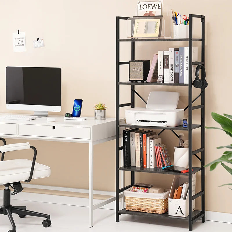 Yoobure 5-Tier Tall Bookshelf