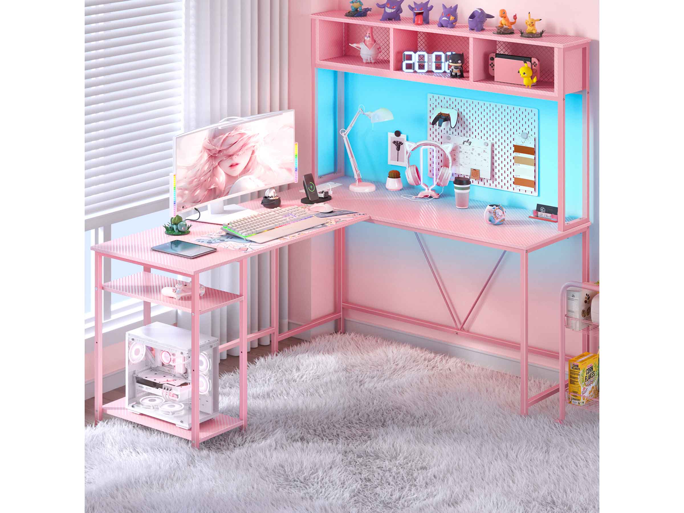 Yoobure L Shaped Computer Desk