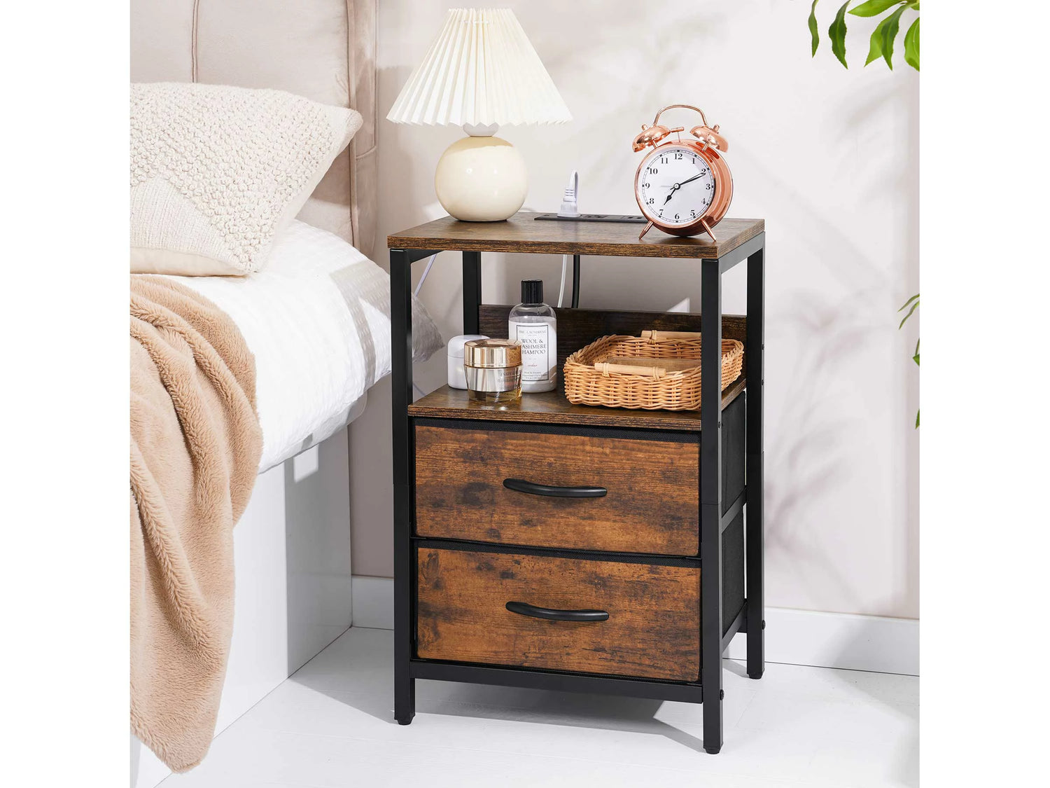 Yoobure 2-Drawers Nightstand