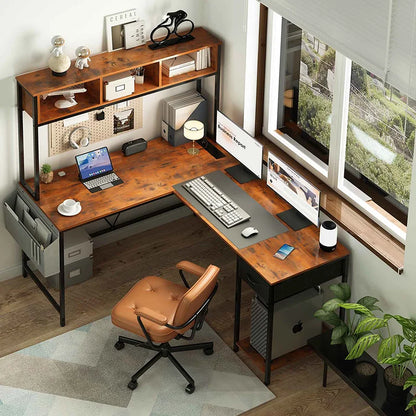 Yoobure L Shaped Computer Desk