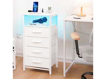 Yoobure 4-Drawer Nightstand with LED