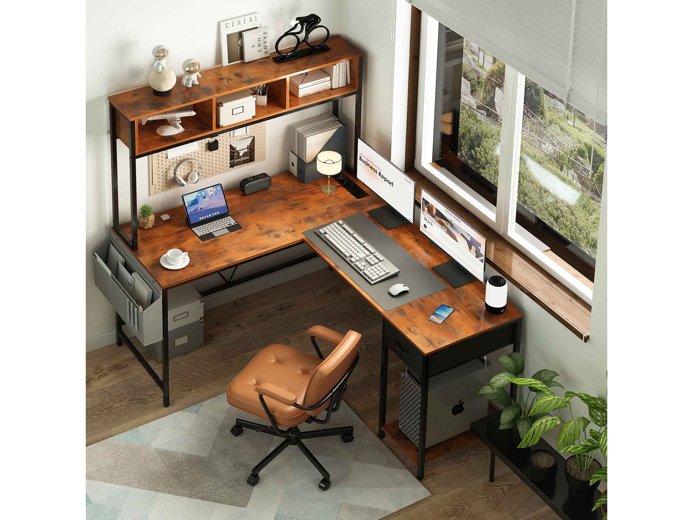 Yoobure L Shaped Computer Desk