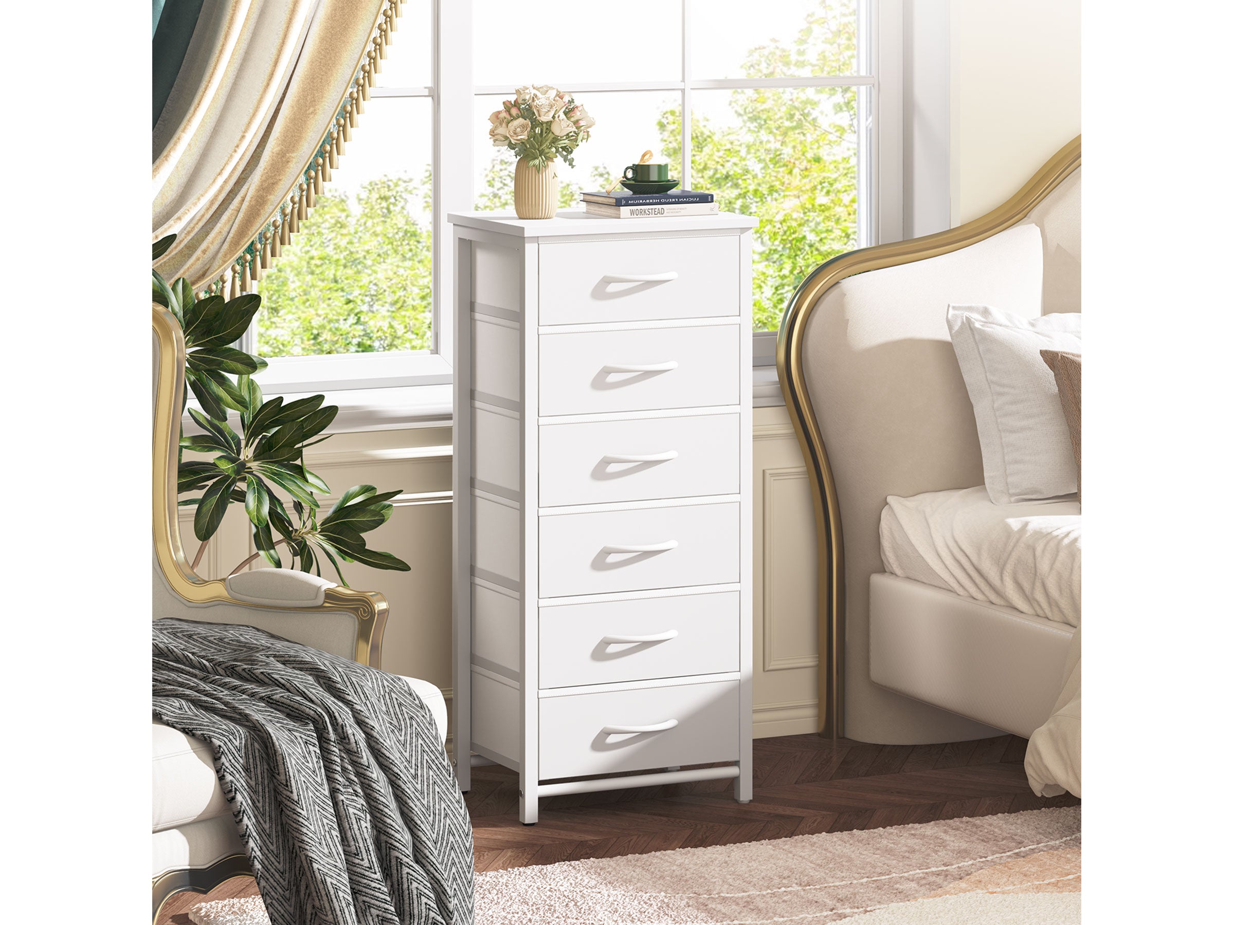 Yoobure 6-Drawer Bedside Table