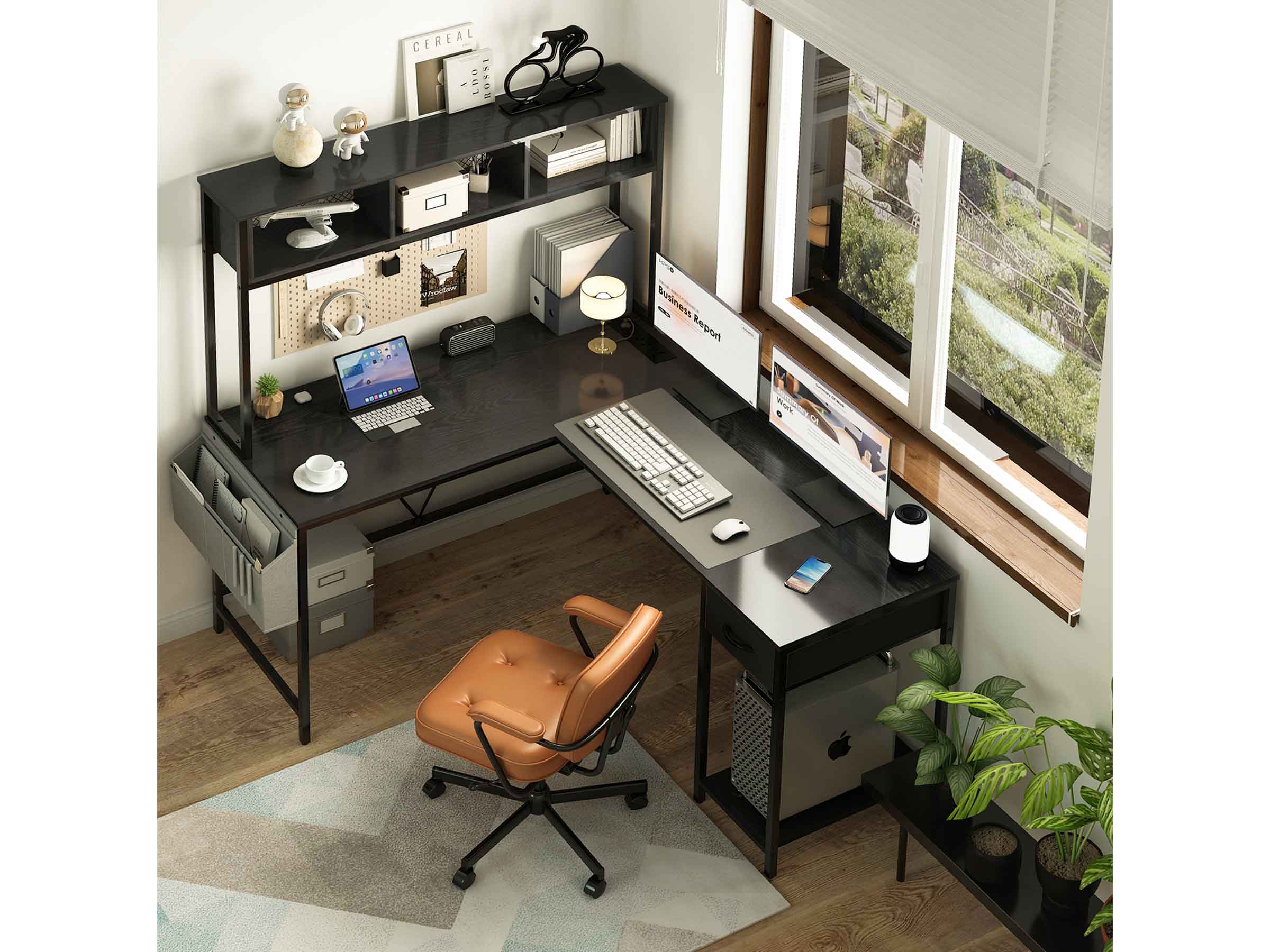 Yoobure L Shaped Computer Desk