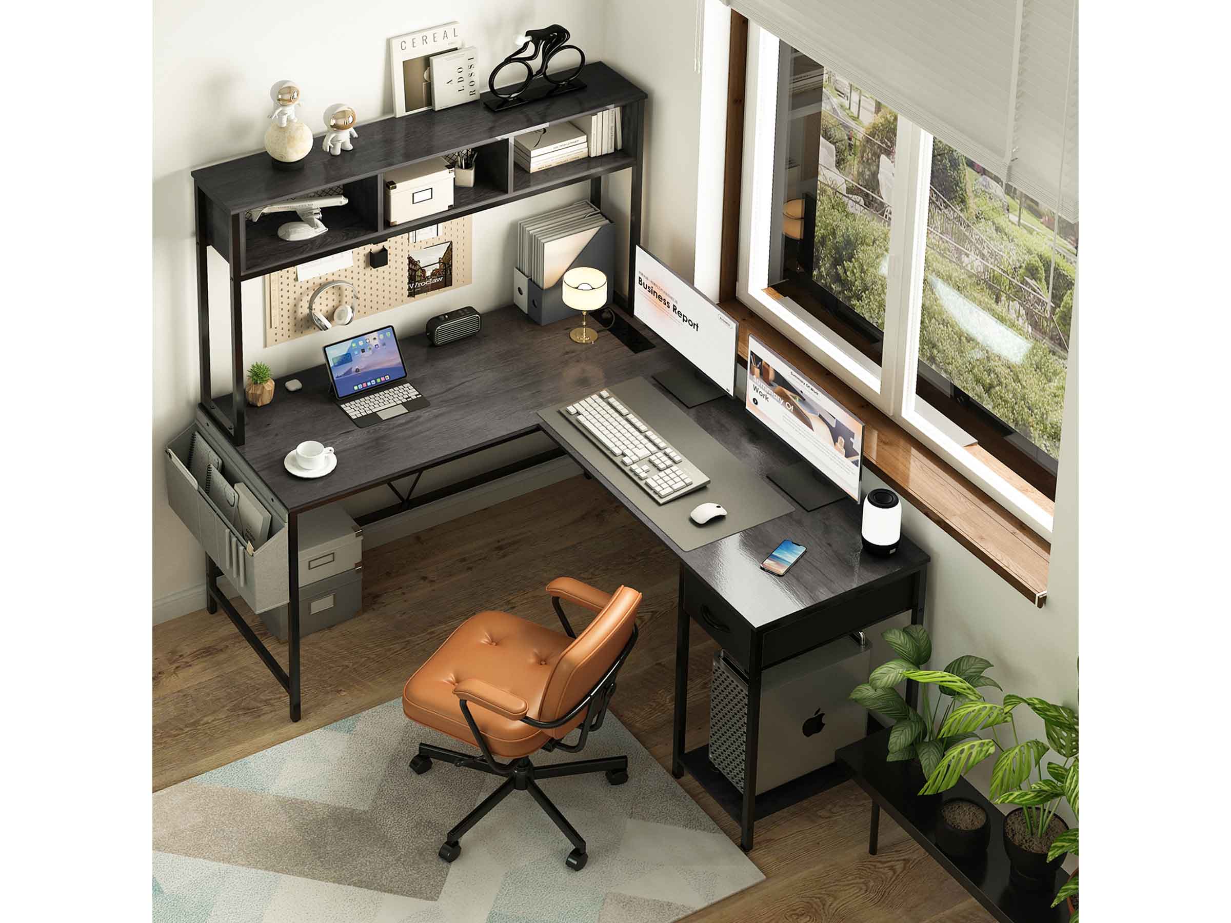 Yoobure L Shaped Computer Desk