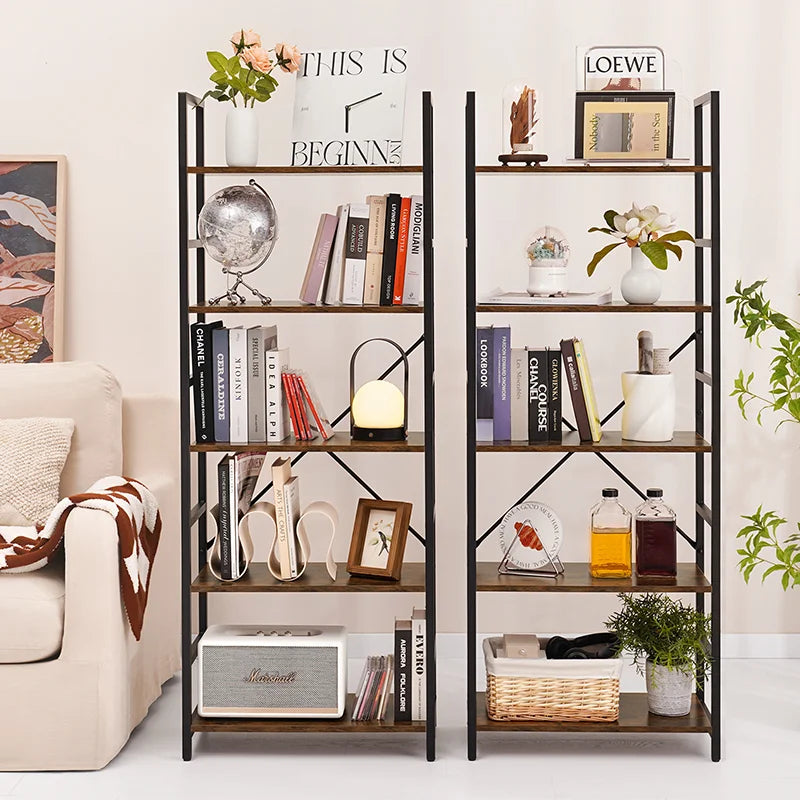 Yoobure 5-Tier Tall Bookshelf