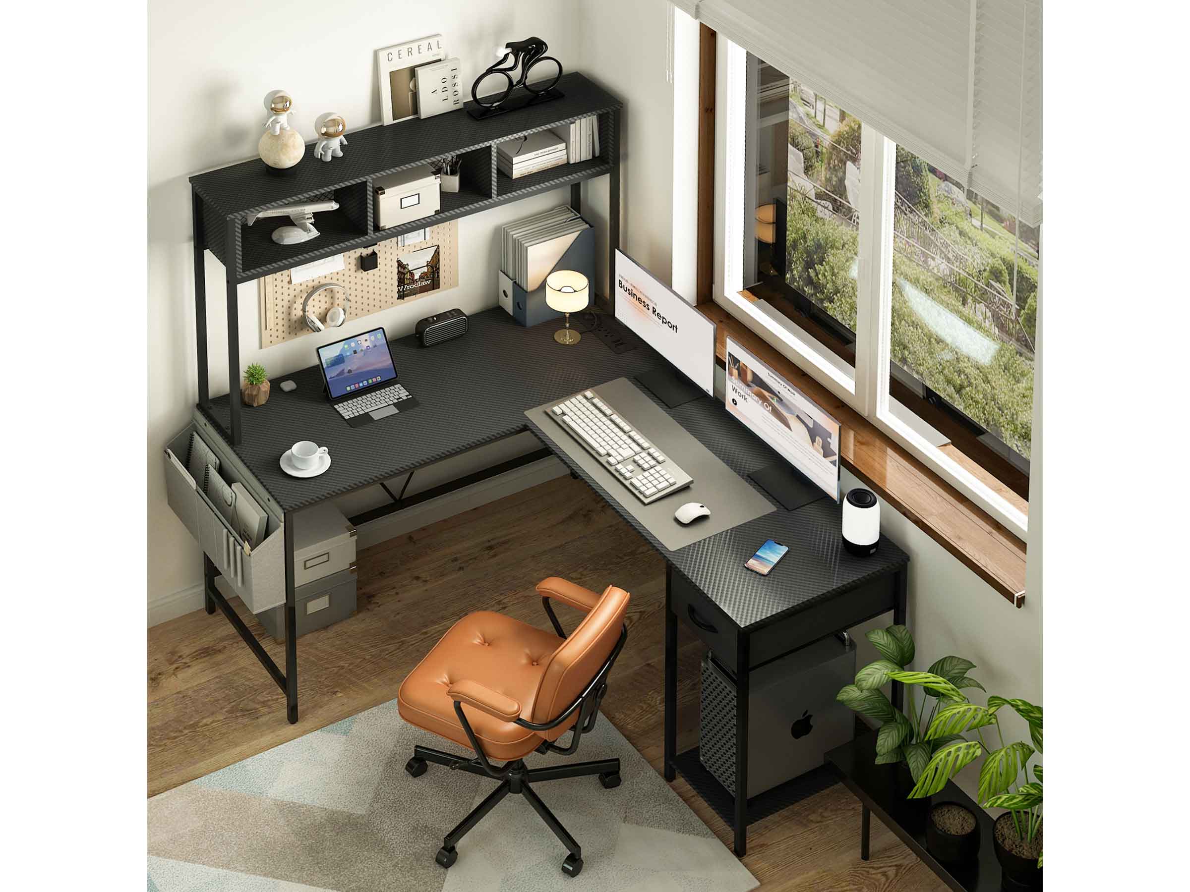 Yoobure L Shaped Computer Desk