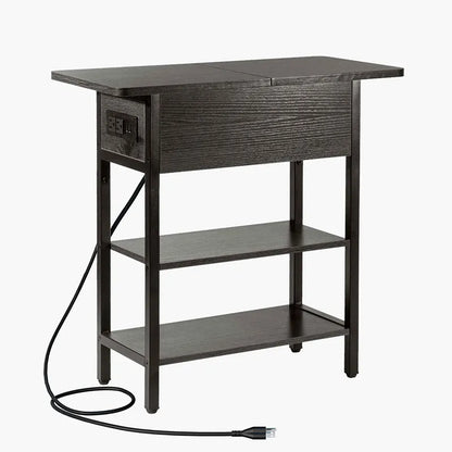 Yoobure Flip Top End Table with Charging Station