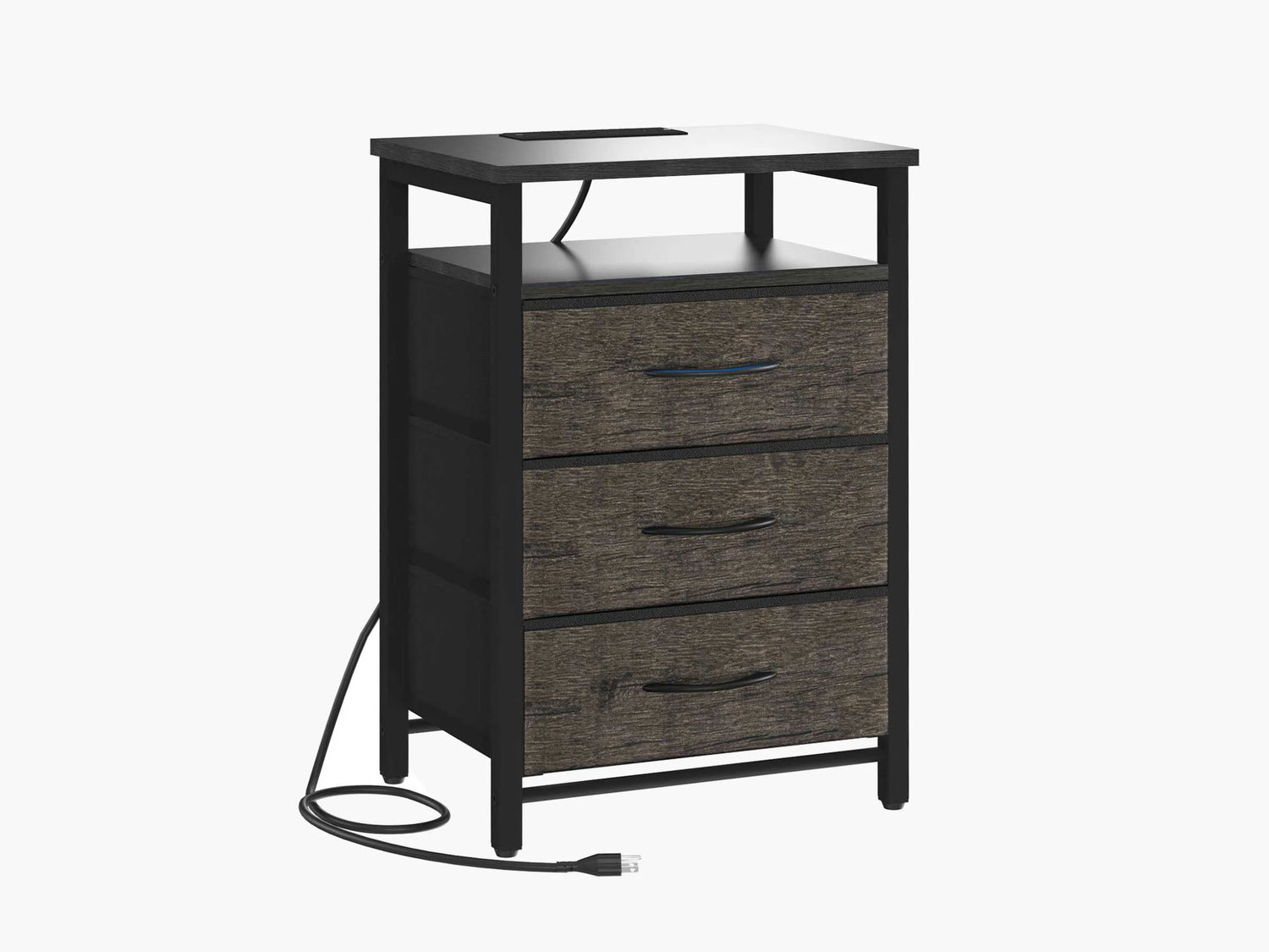 Yoobure 3-Drawers Nightstand with LED