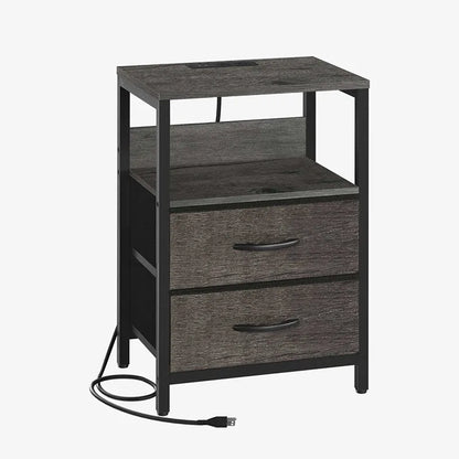 Yoobure 2-Drawer Nightstand with LED