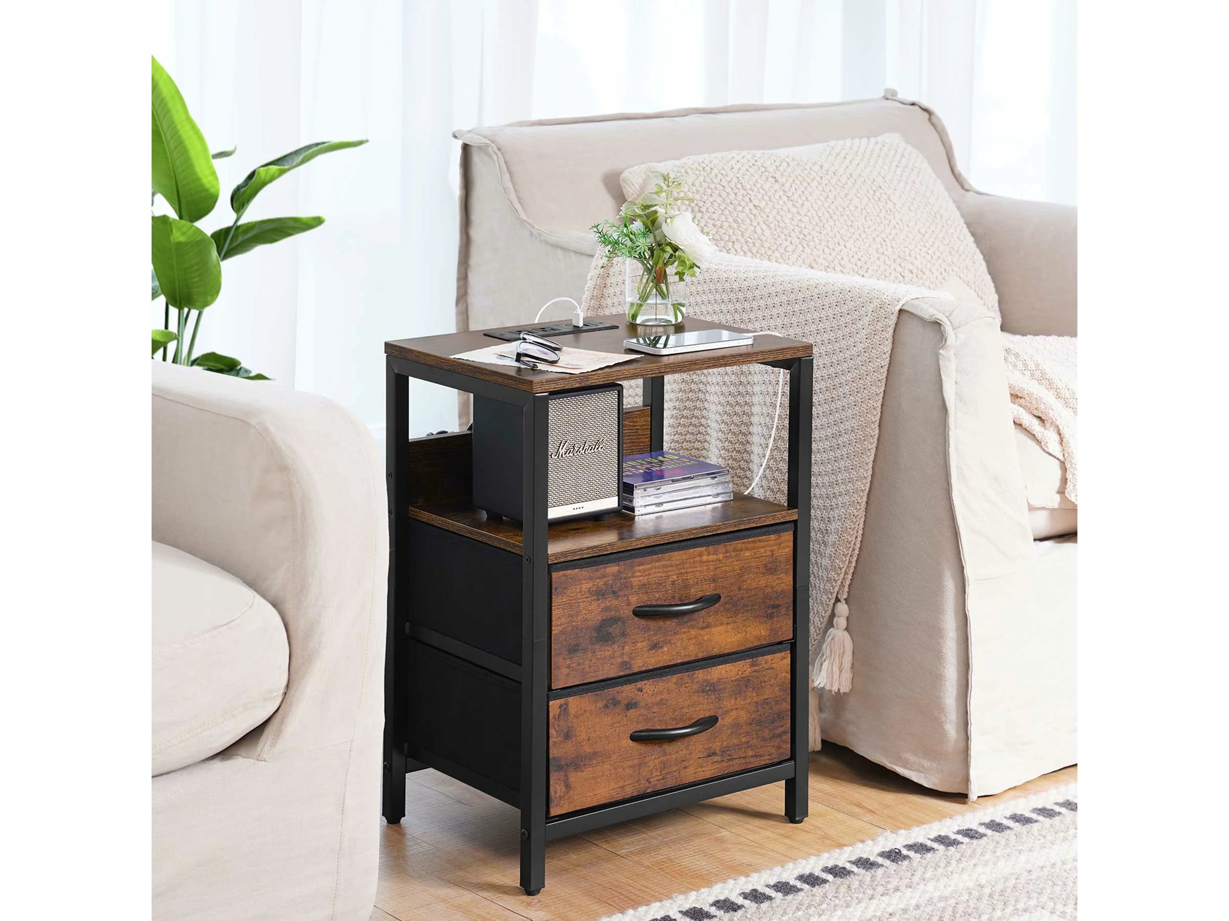 Yoobure 2-Drawers Nightstand