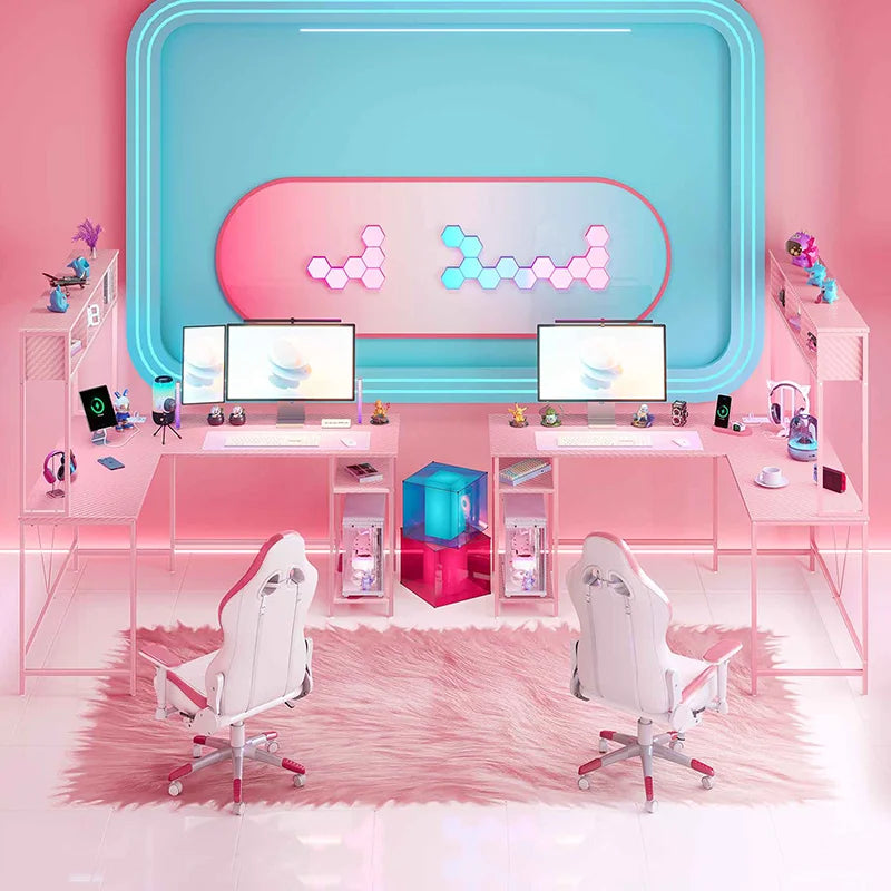 Yoobure L Shaped Computer Desk