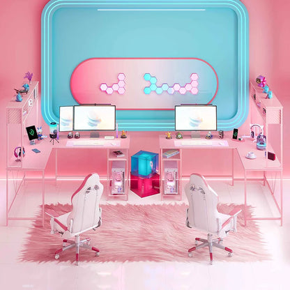 Yoobure L Shaped Computer Desk