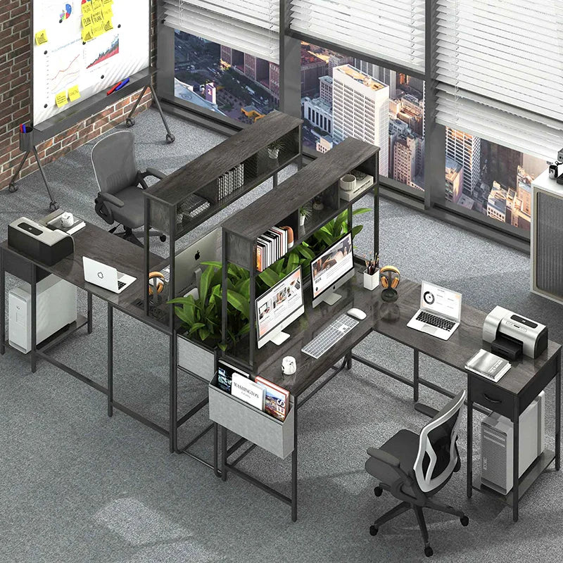 Yoobure L Shaped Computer Desk