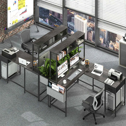 Yoobure L Shaped Computer Desk