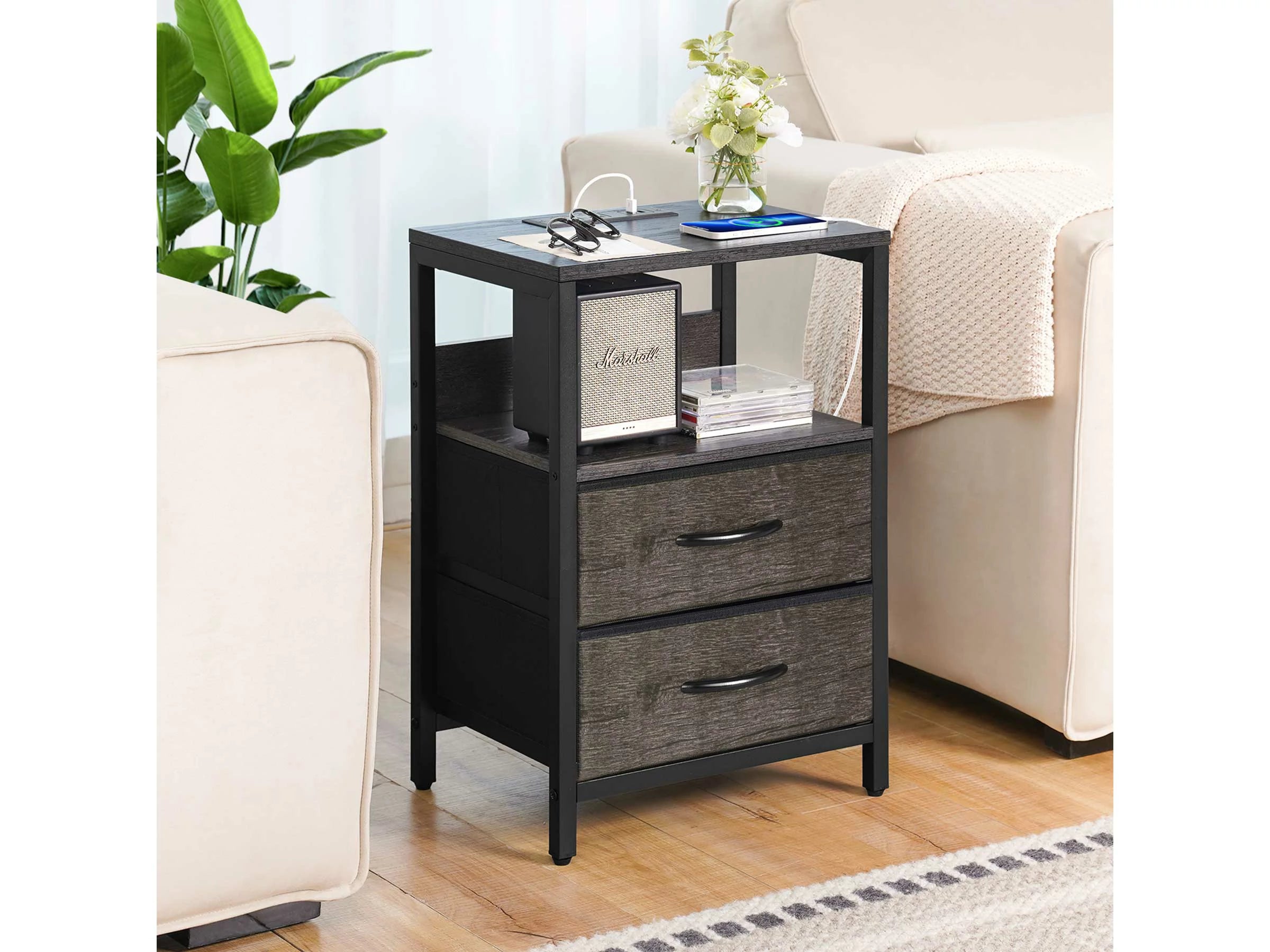 Yoobure 2-Drawers Nightstand