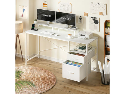 Yoobure 2-Drawers Computer Desk