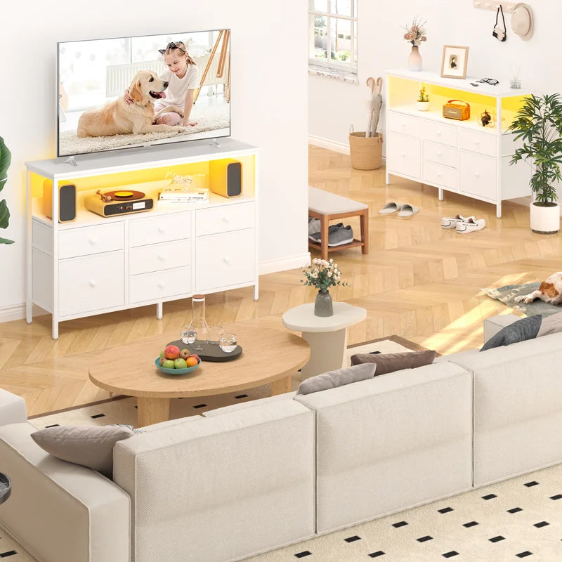 Yoobure TV Stand with 7 Dressers