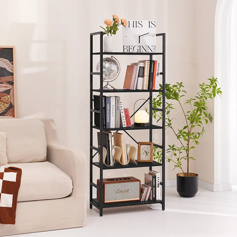 Yoobure 5-Tier Tall Bookshelf