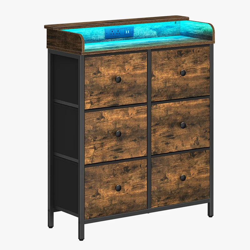 Yoobure 6 Drawers Stand with LED