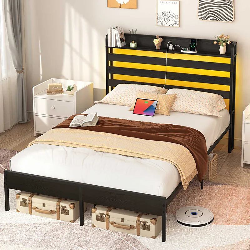 Yoobure Twin Bed Frame with Headboard