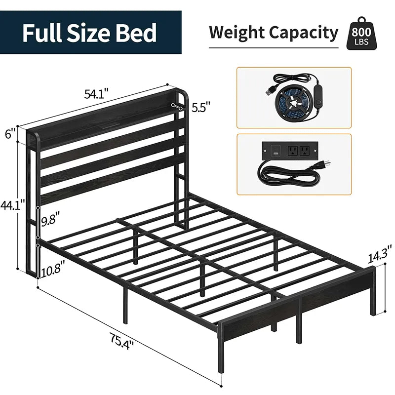 Yoobure Bed Frame with Headboard