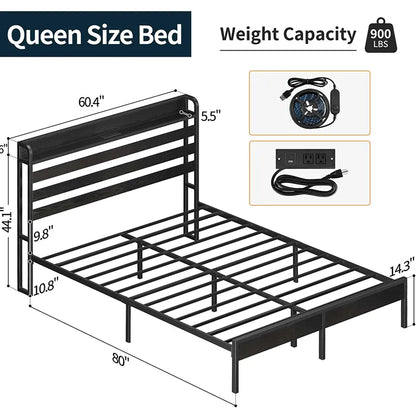 Yoobure Twin Bed Frame with Headboard