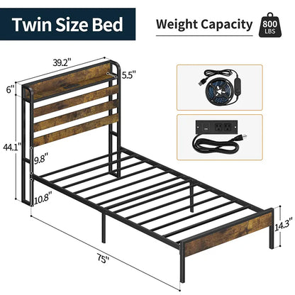 Yoobure Bed Frame with Headboard