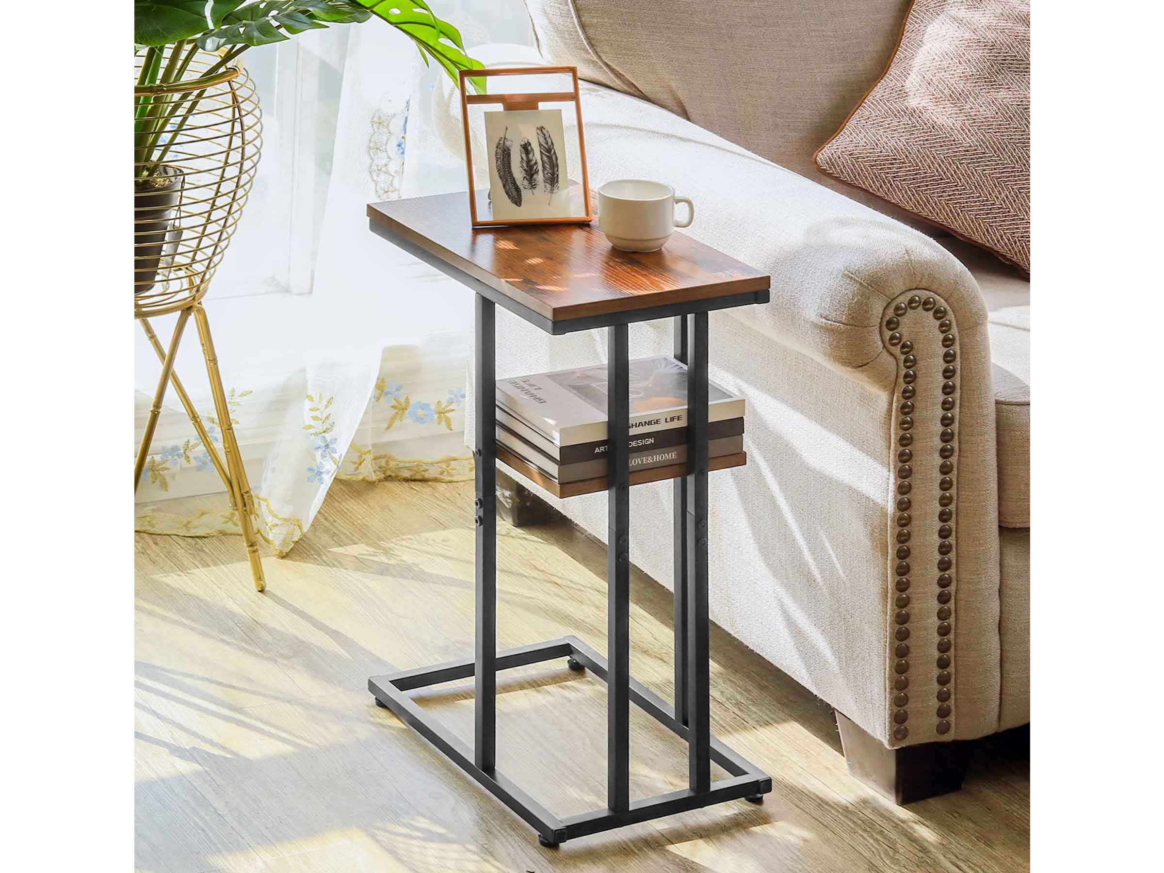 Berry brown Yoobure C Shaped End Table