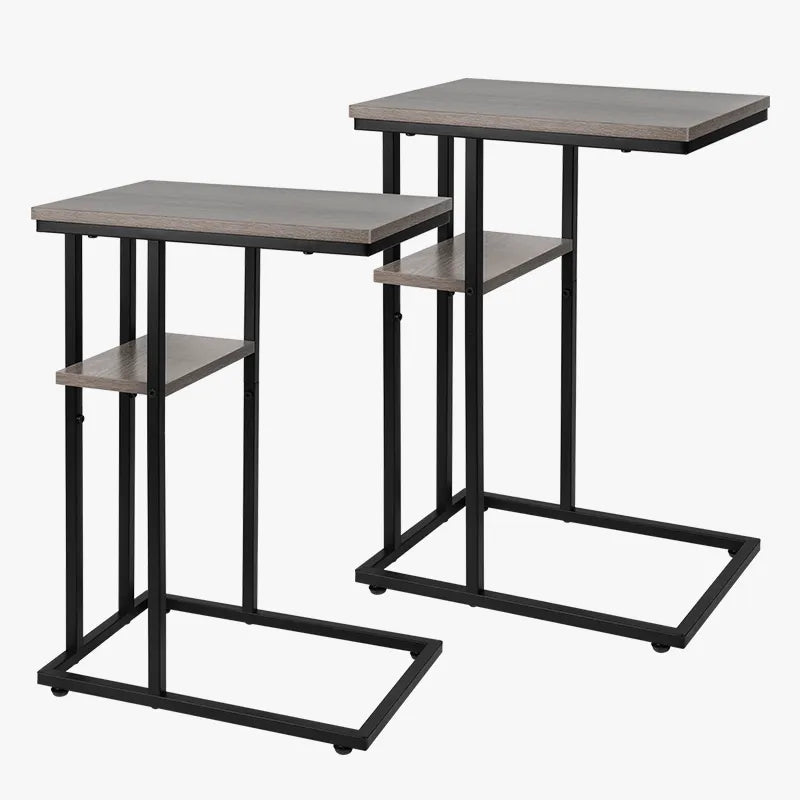 Yoobure C Shaped End Table Set of 2