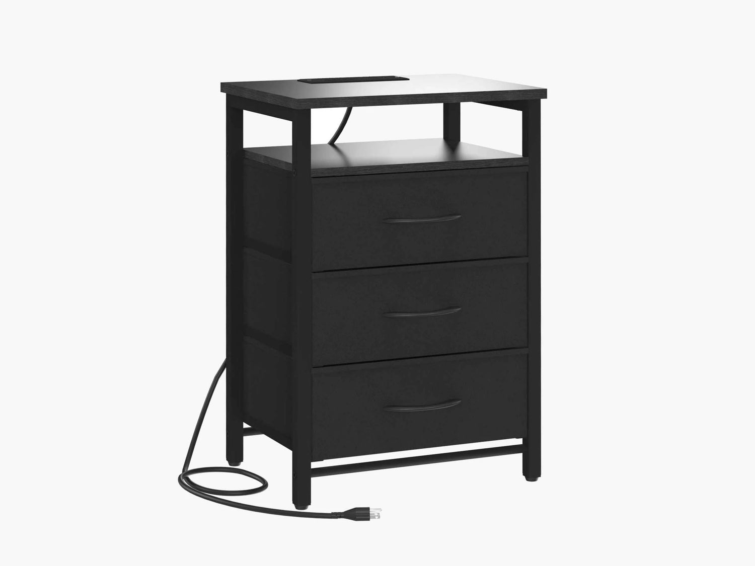 Yoobure 3-Drawers Nightstand with LED