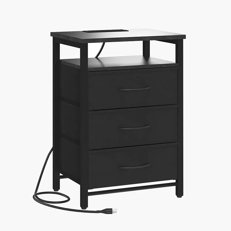 Yoobure 3-Drawer Nightstand with LED