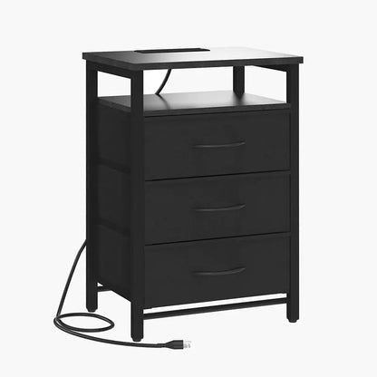 Yoobure 3-Drawer Nightstand with LED