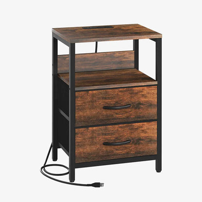 Yoobure 2-Drawer Nightstand with LED