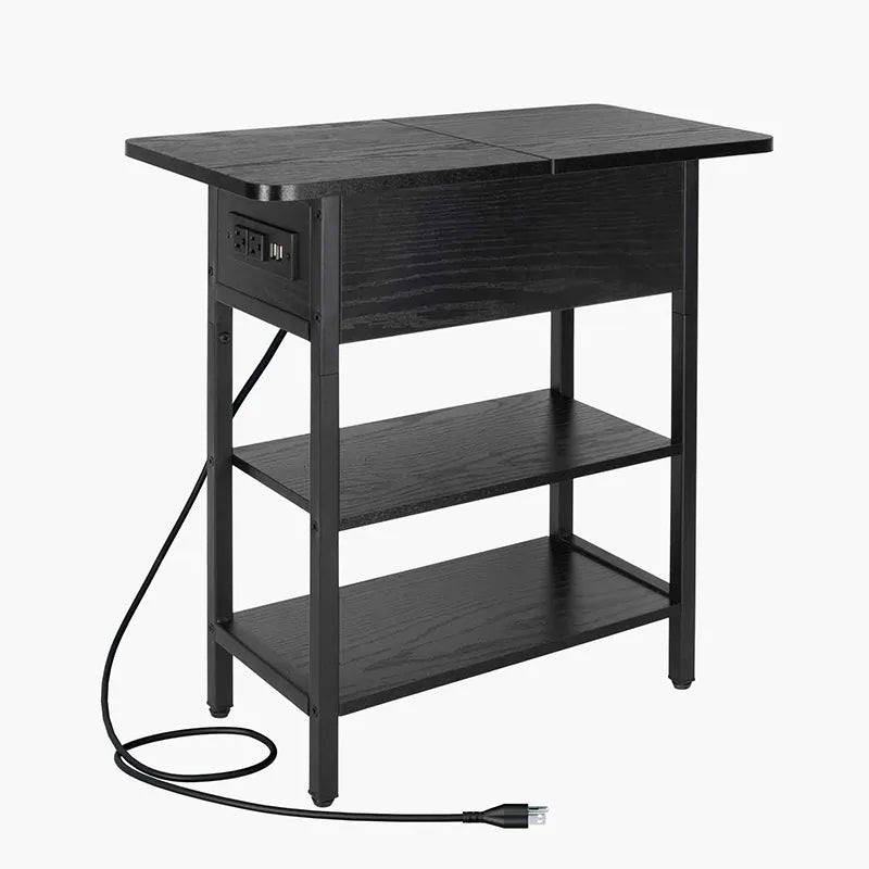 Yoobure Flip Top End Table with Charging Station