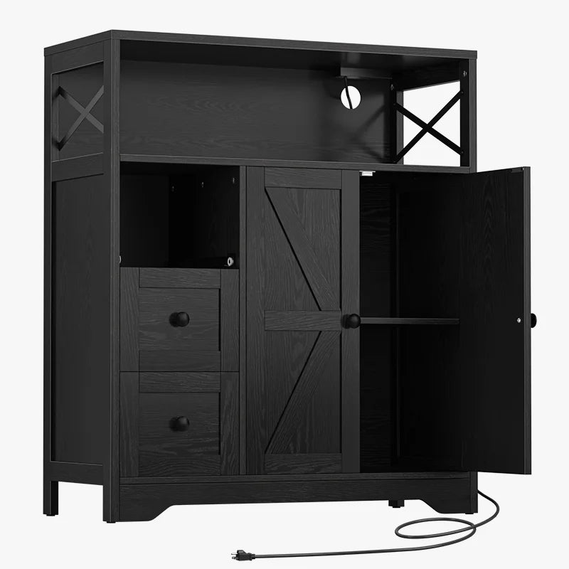 Yoobure Storage Cabinet with Doors and Shelves