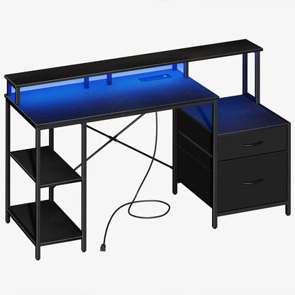 Yoobure 59 Inch 2-Drawer Computer Desk