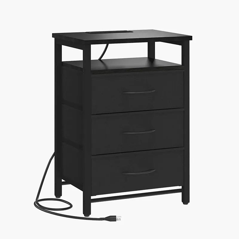 Yoobure 3-Drawer Nightstand with LED