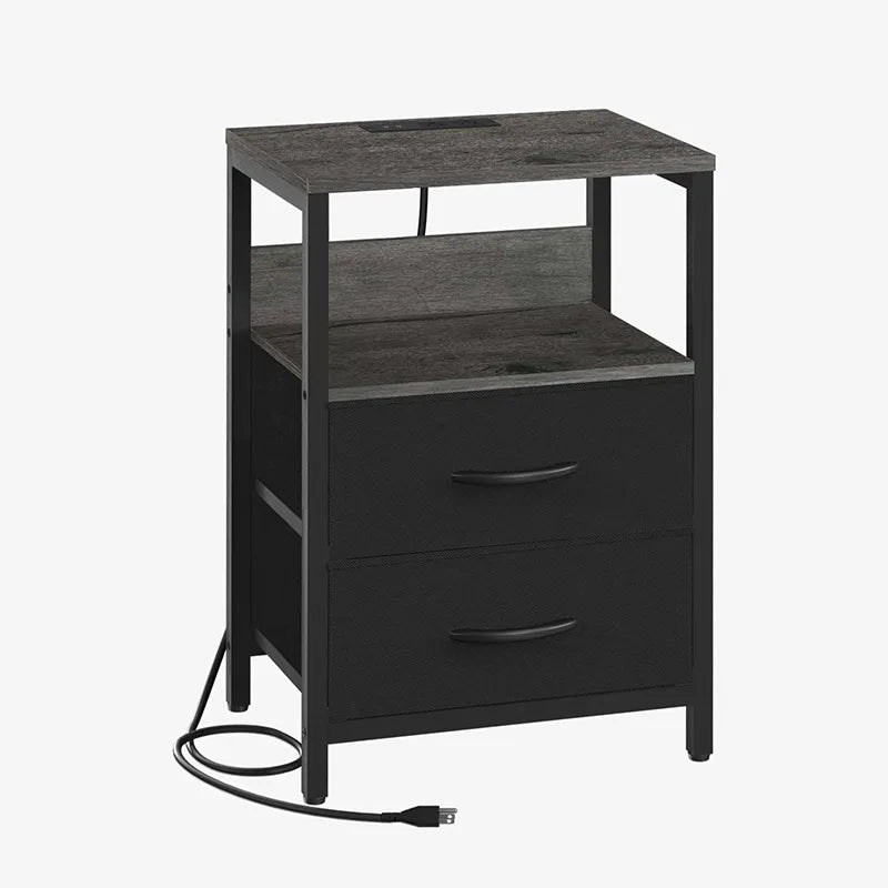 Yoobure 2-Drawer Nightstand with LED