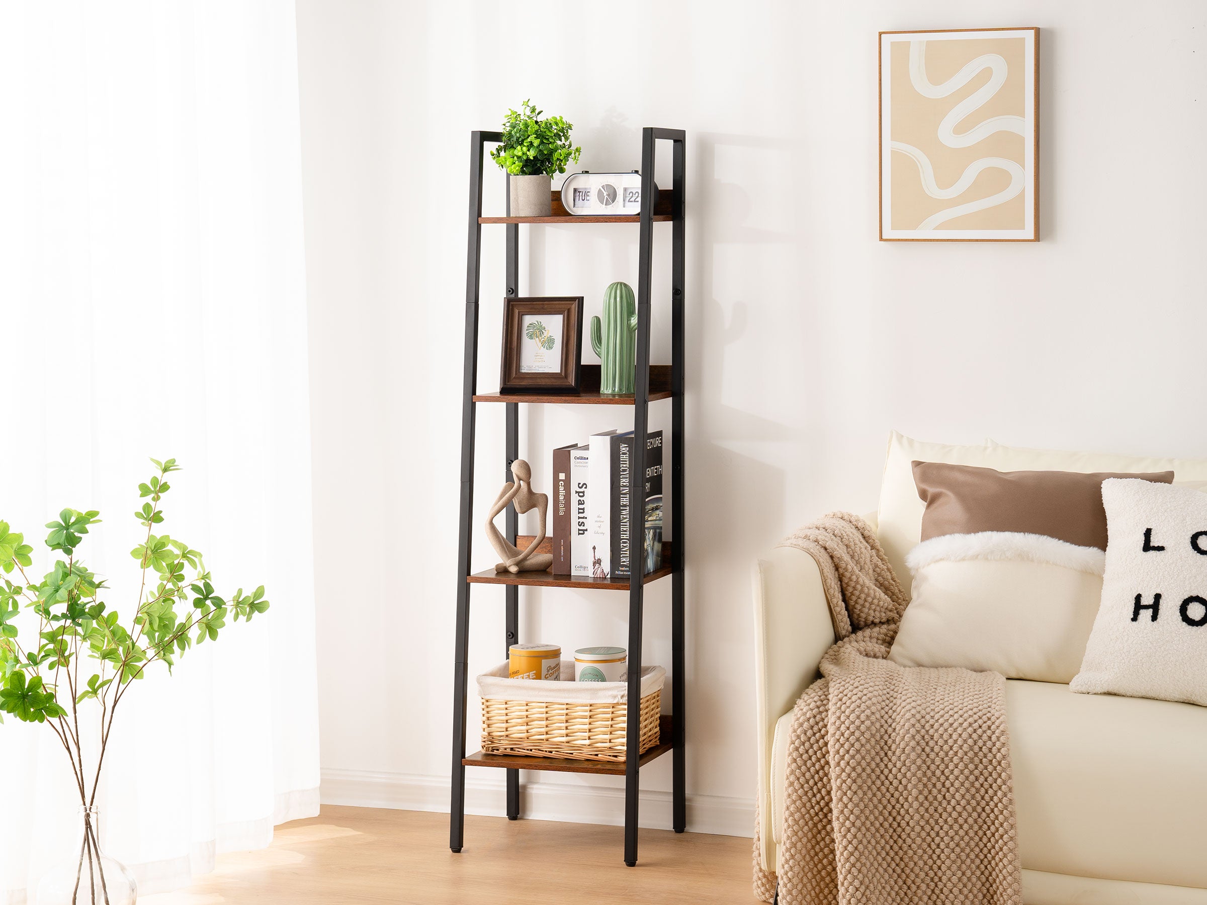 Yoobure 4-Tier Ladder Shelf