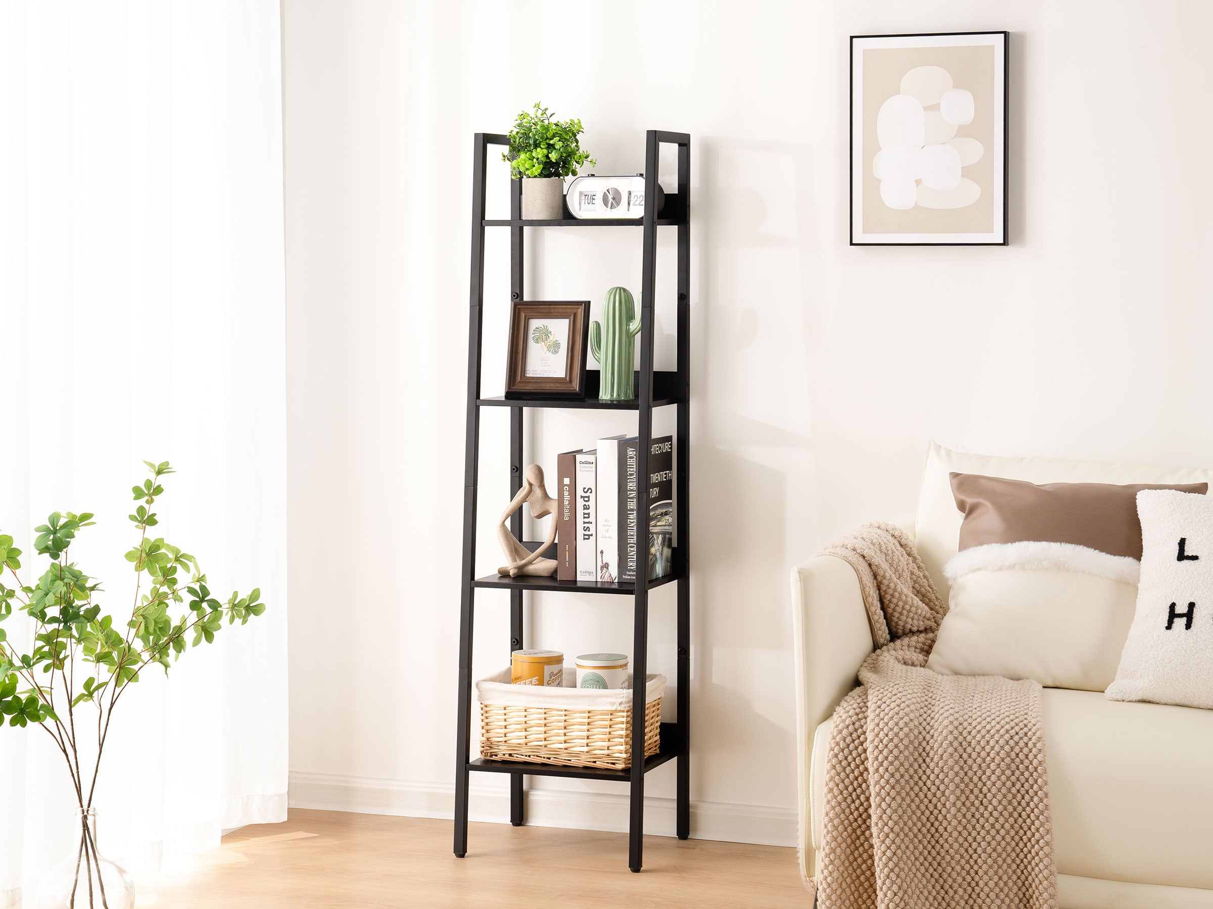 Yoobure 4-Tier Ladder Shelf