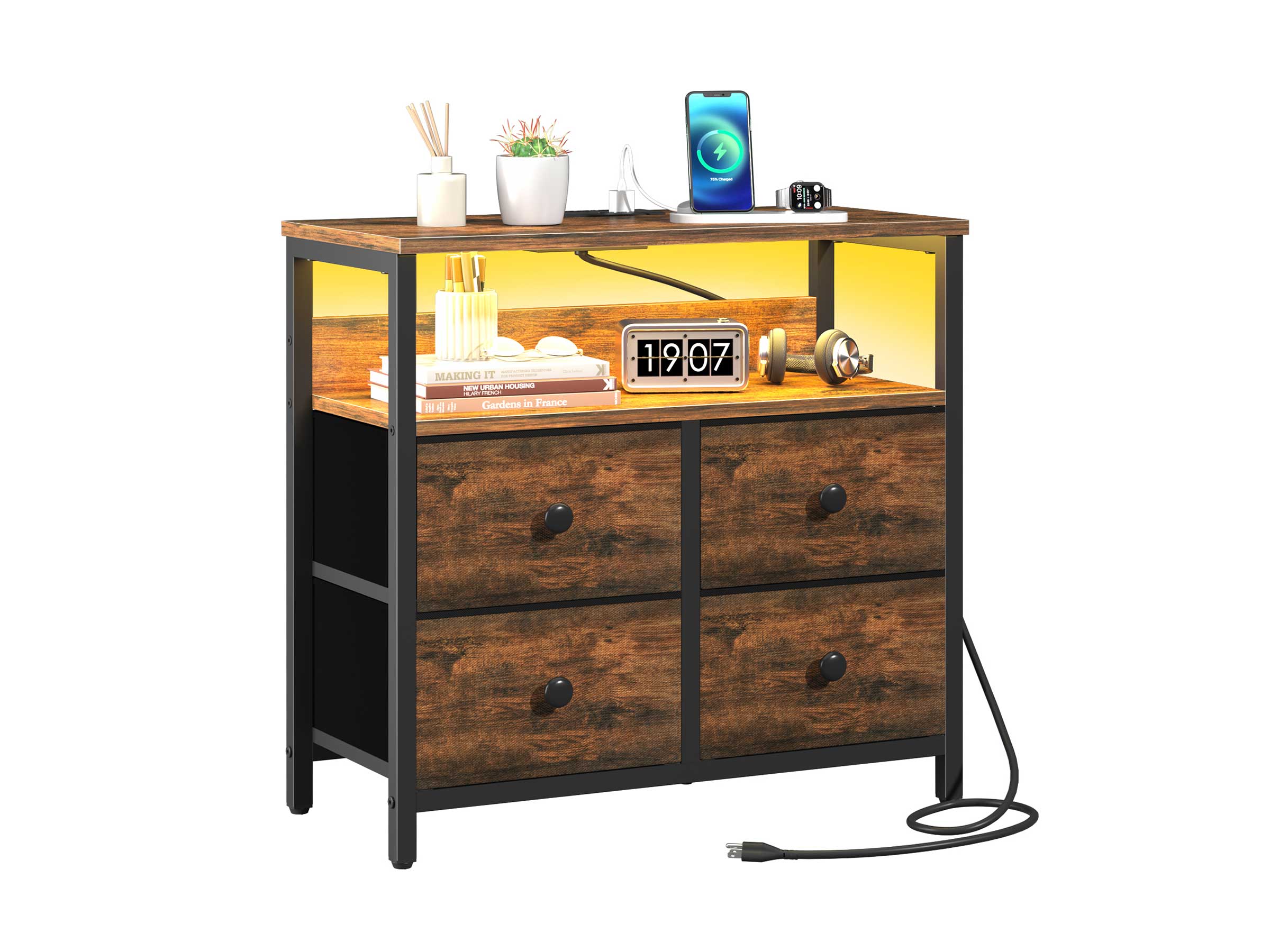 Yoobure 4 Drawers Stand with LED