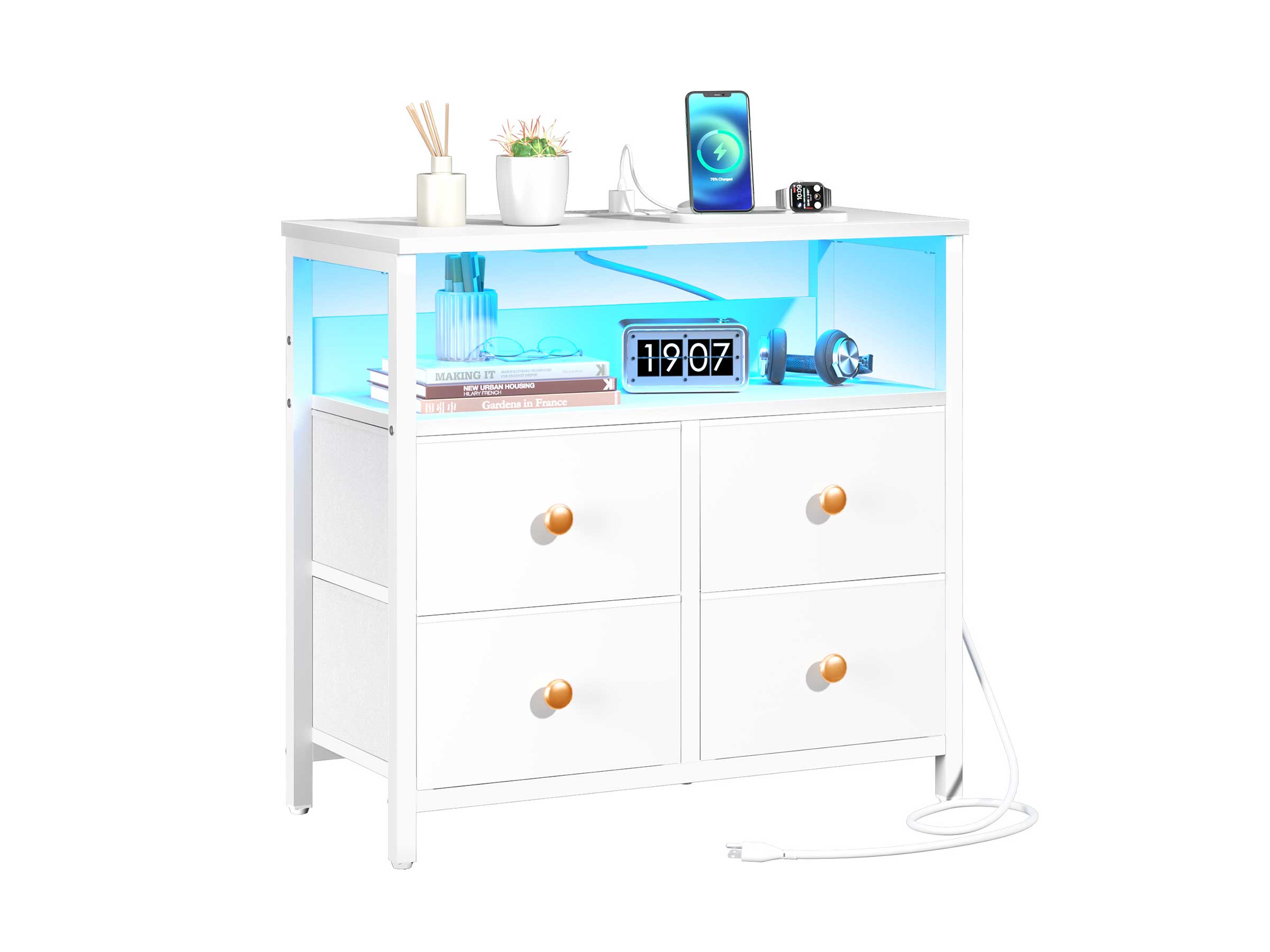 Yoobure 4 Drawers Stand with LED