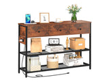 Yoobure 46.85 Inch Console Table with 3 Storage Drawers